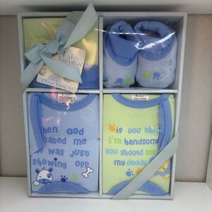4 Piece Gift Baby Set 0-6 Months Boys